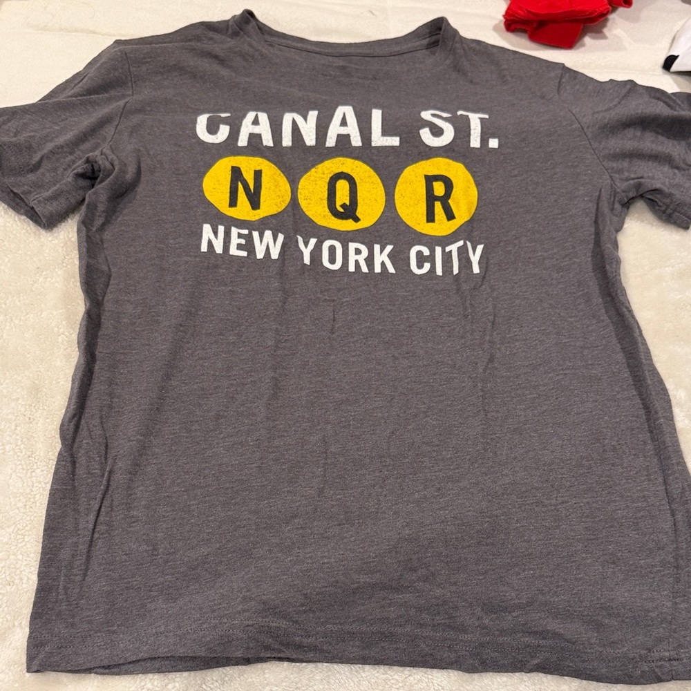 Gray Canal St. NQR New York City T-Shirt